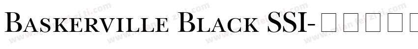 Baskerville Black SSI字体转换